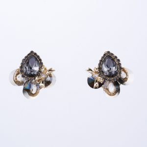 Night Sky Crystal Rhyme Gemstone Stud Earrings