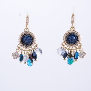 Deep - sea Starlight · Iridescent Gemstone Tassel Earrings