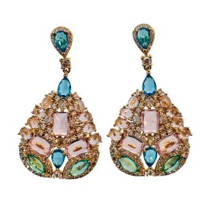 Bilincolor Pink Dangle earrings design