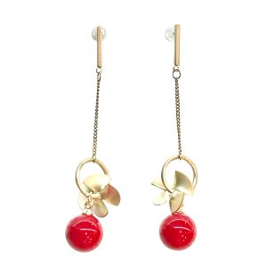 Scarlet Fan Pearl Drops