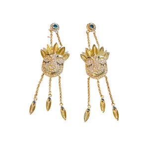 Aztec Mask Earrings