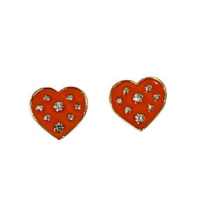 Orange Diamond Heart