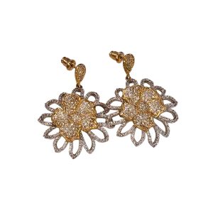 Blooming Big Flower Stud Earrings