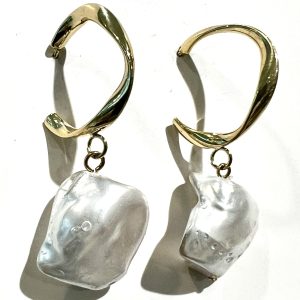 Gold & White Stone