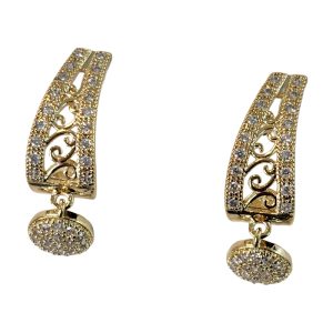 Gold style multi mini crystal around