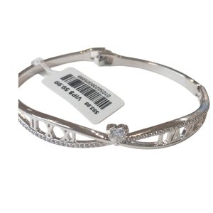 Time twist silver bracelet