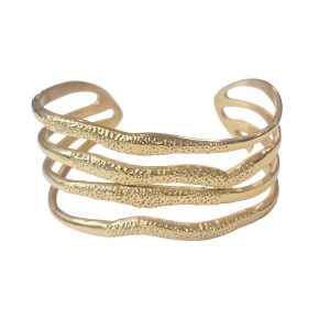 Gold cuff bracelet
