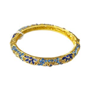 Azure bloom cloisonne bracelet