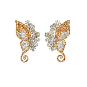 Orange Butterfly earring