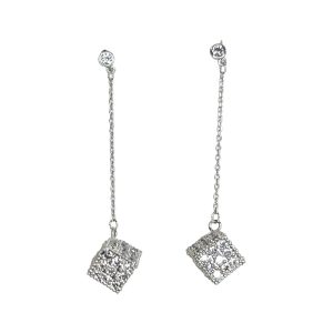 Silver Dice earring