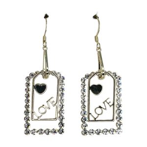 Love emblem earring