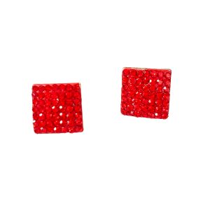 Shine red diamonds in square style