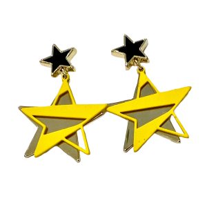 Yellow & Black Gold Star