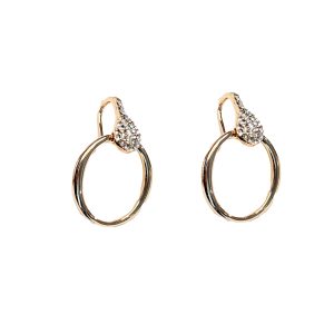Round moissanite drop/gangle
