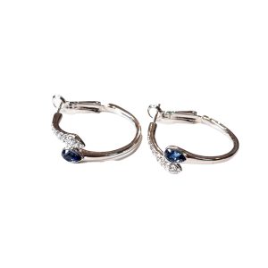 Silver snake hoop style