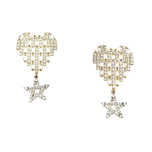 Heart with Star Earrings