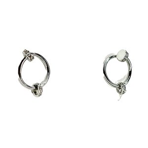 Twinkling Sphere Crystal Hoops