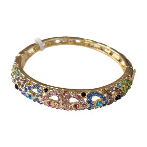 Multy colors hearts shine bracelet cloisonne