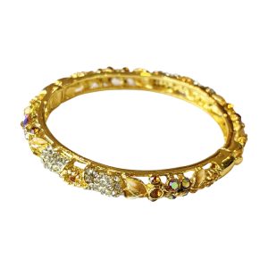 Shine in leaf gold cloisonne bracelet