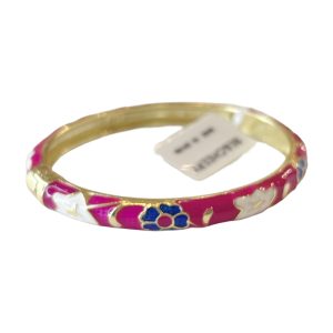 Pink floral bracelet