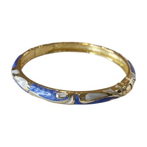 Light blue cloisonne drip oil coating